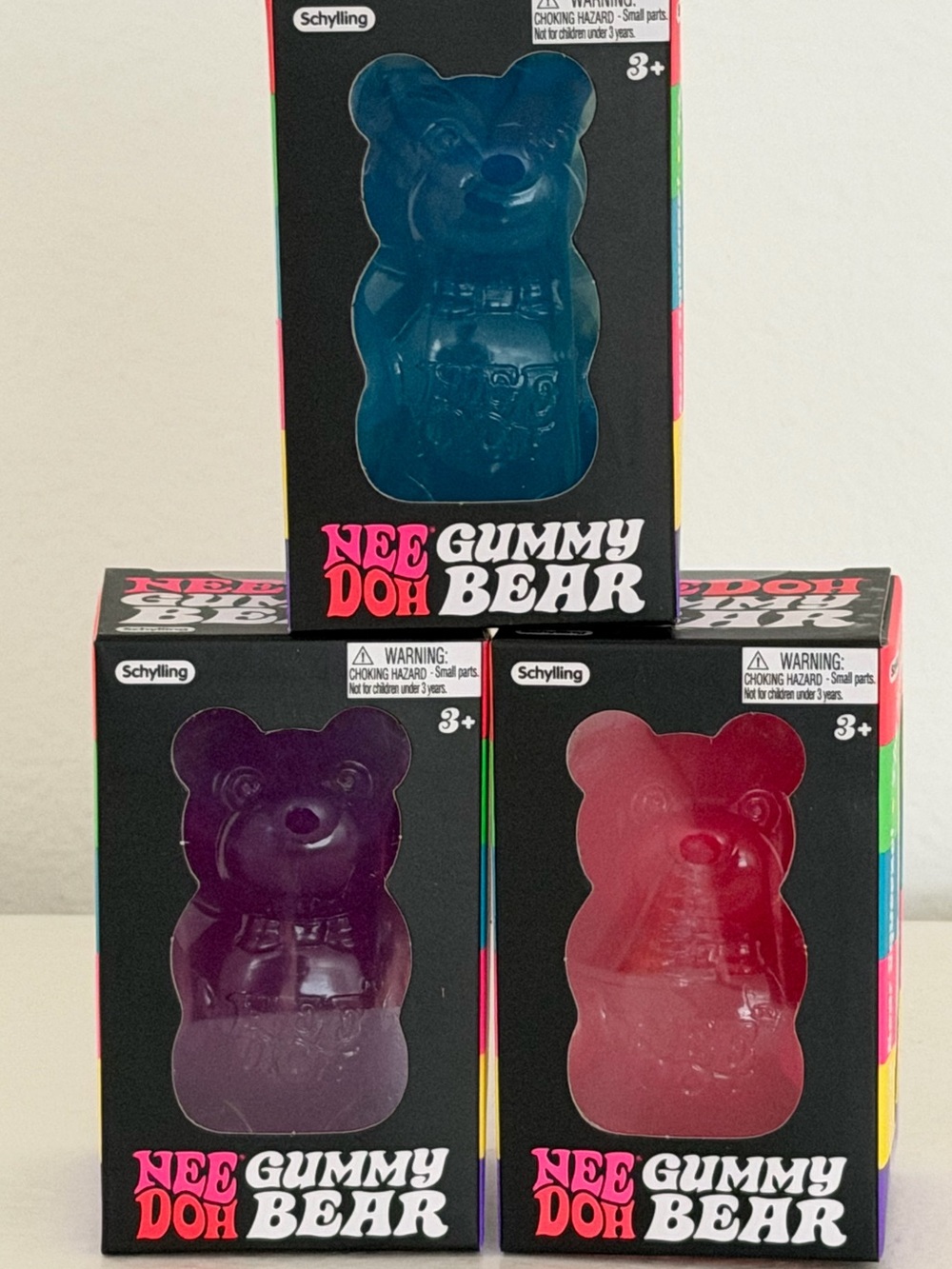 Needoh Gummy Bear Bundle (Set of 3)